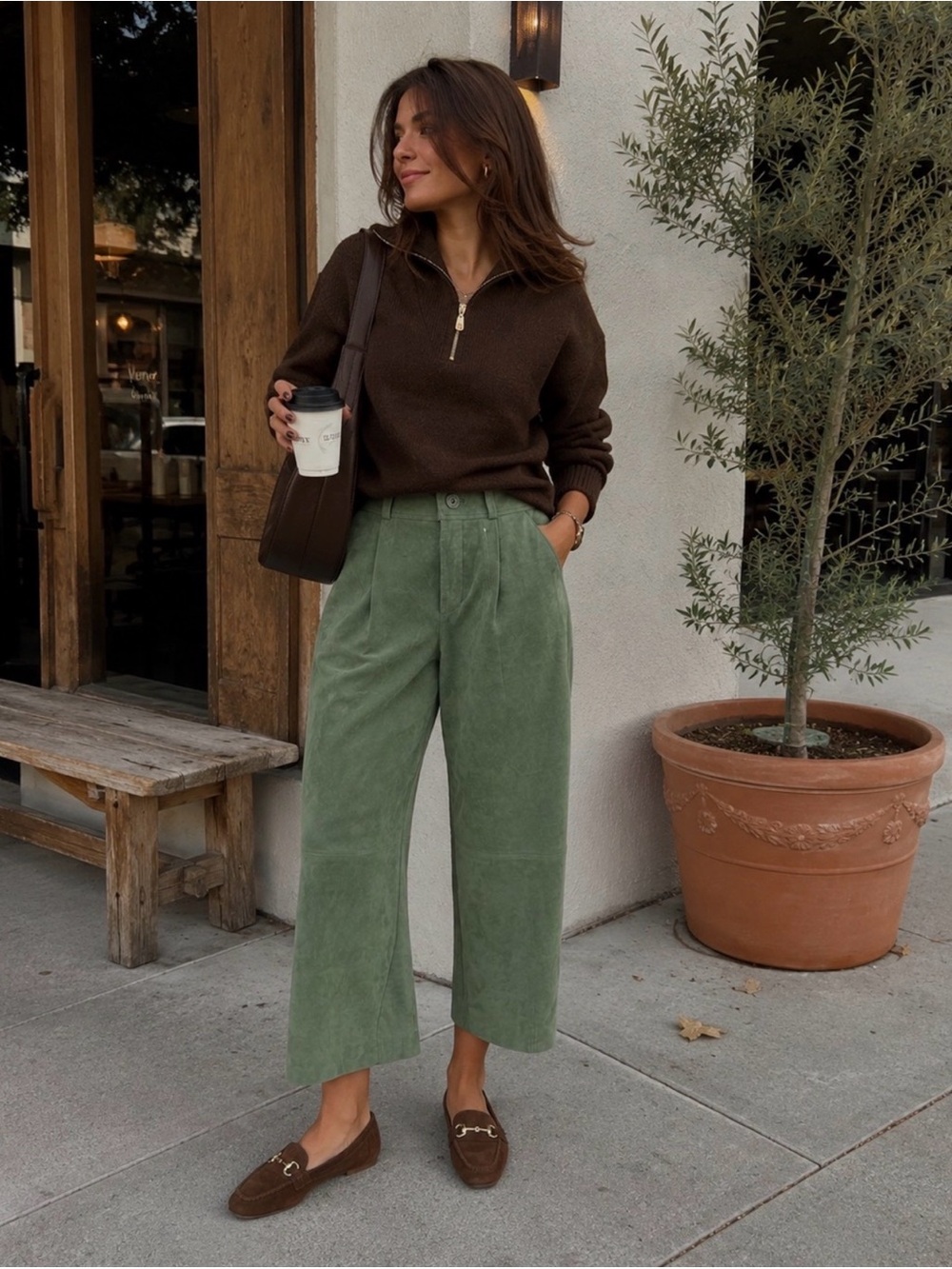 Free People Dakota Suede Pants Size 4 NWT